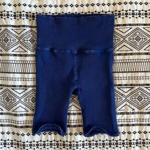 fp movement by free people navy blue xs/s biker shorts